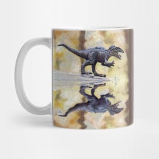 Angry Tyrannosaurus Yelling I CAN SWIM TOO Mug